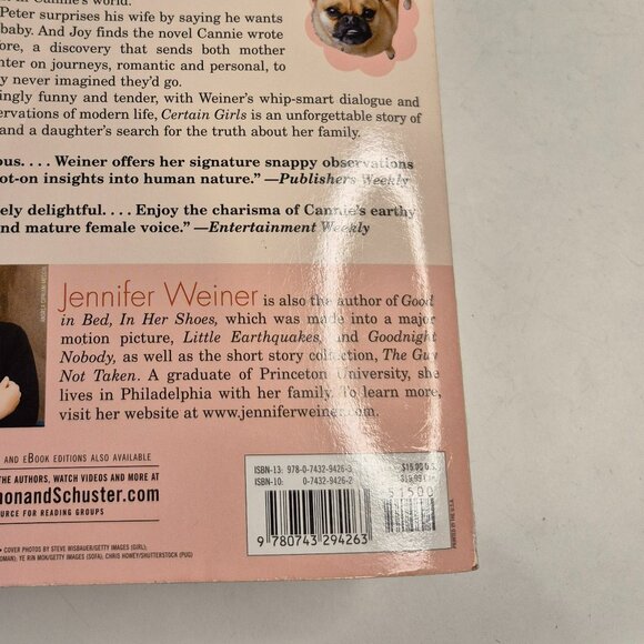 2 x Jennifer Weiner Books Good in Bed and Certain Girls - Picture 3 of 8